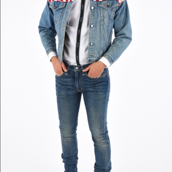 NEW Herman Market Unisex Denim Patch Jacket M - Picture 7 of 10